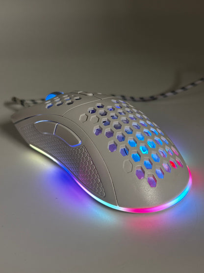 NOS M600 USB Laidinė Gaming Žaidimų Balta Pelė