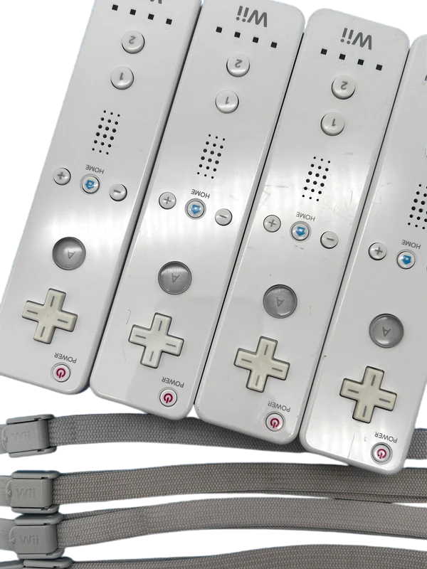 4 VNT Originalūs Nintendo Wii Balti Valdikliniai Pulteliai