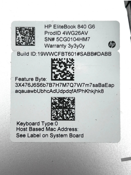 HP EliteBook 840 G6 Apatinis Korpuso Dangtis Dugnas (Lower Bottom Base) 6070B1487701