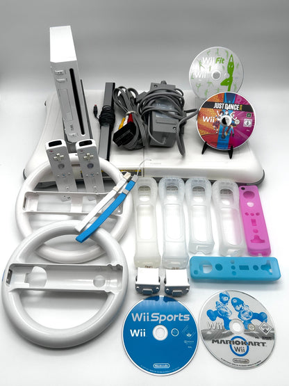Nintendo Wii RVL-101 Žaidimų Konsolės Baltas Rinkinys