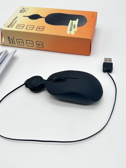 Mobile Mouse ISY Mini Juoda USB Laidinė Pelė