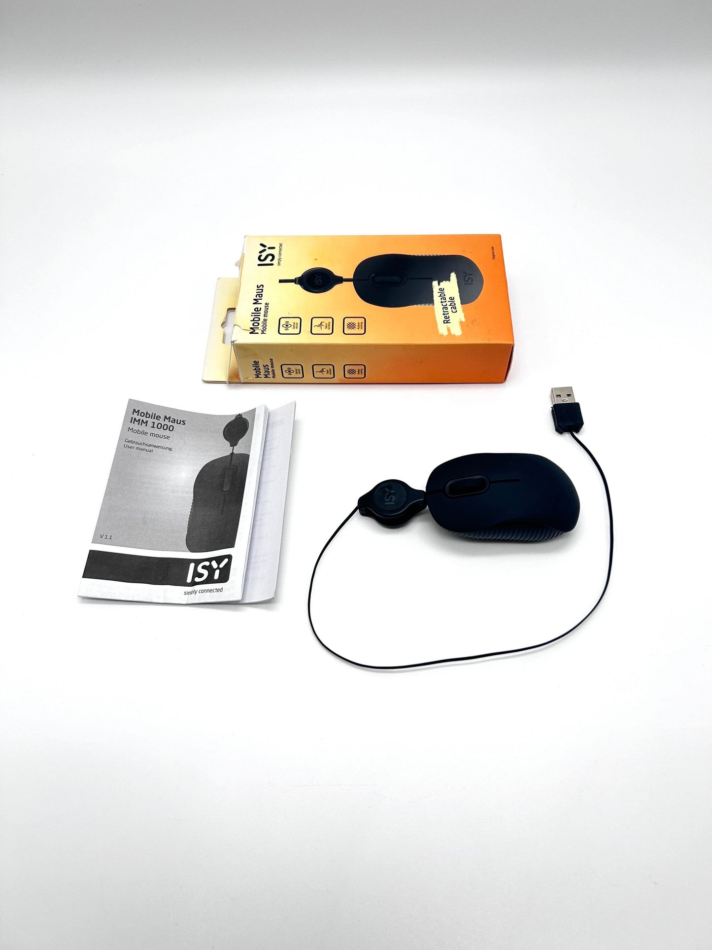 Mobile Mouse ISY Mini Juoda USB Laidinė Pelė