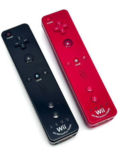 Nintendo Wii RVL-001 Žaidimų Konsolės Raudonas Rinkinys Dviems