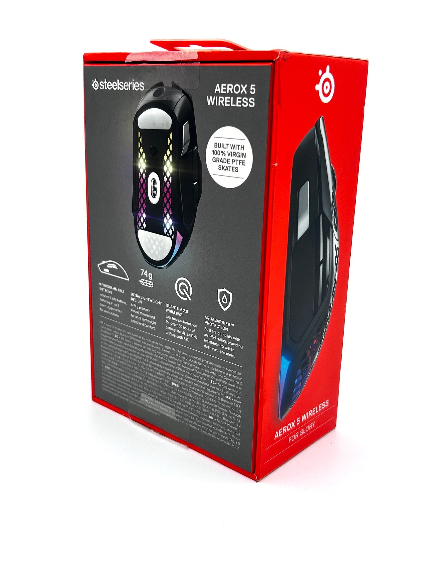 SteelSeries Aerox 5 Wireless Belaidė Gaming Žaidimų Juoda Pelė