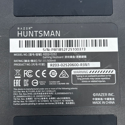 Razer HUNTSMAN RZ03-0252 Mechaninė Gaming Žaidimų Klaviatūra