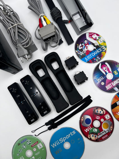 Nintendo Wii RVL-101 Žaidimų Konsolės Juodas Rinkinys
