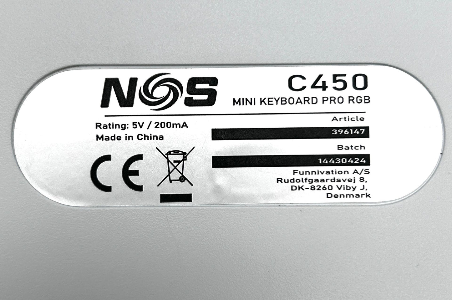 NOS C450 Mini Pro RGB Gaming Mechaninė Žaidimų Klaviatūra