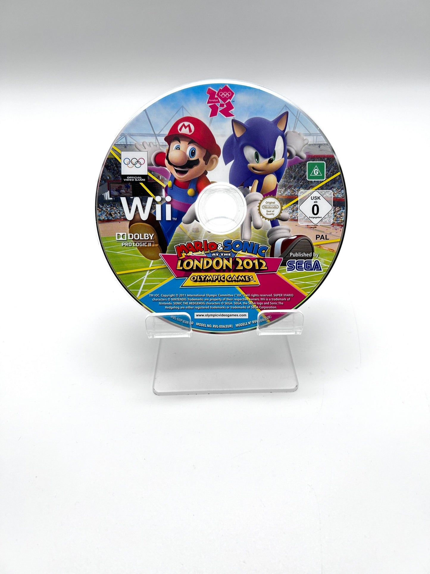 Nintendo Wii ,,Mario & Sonic At The London 2012 Olympic Games" Žaidimų Diskas (PAL)