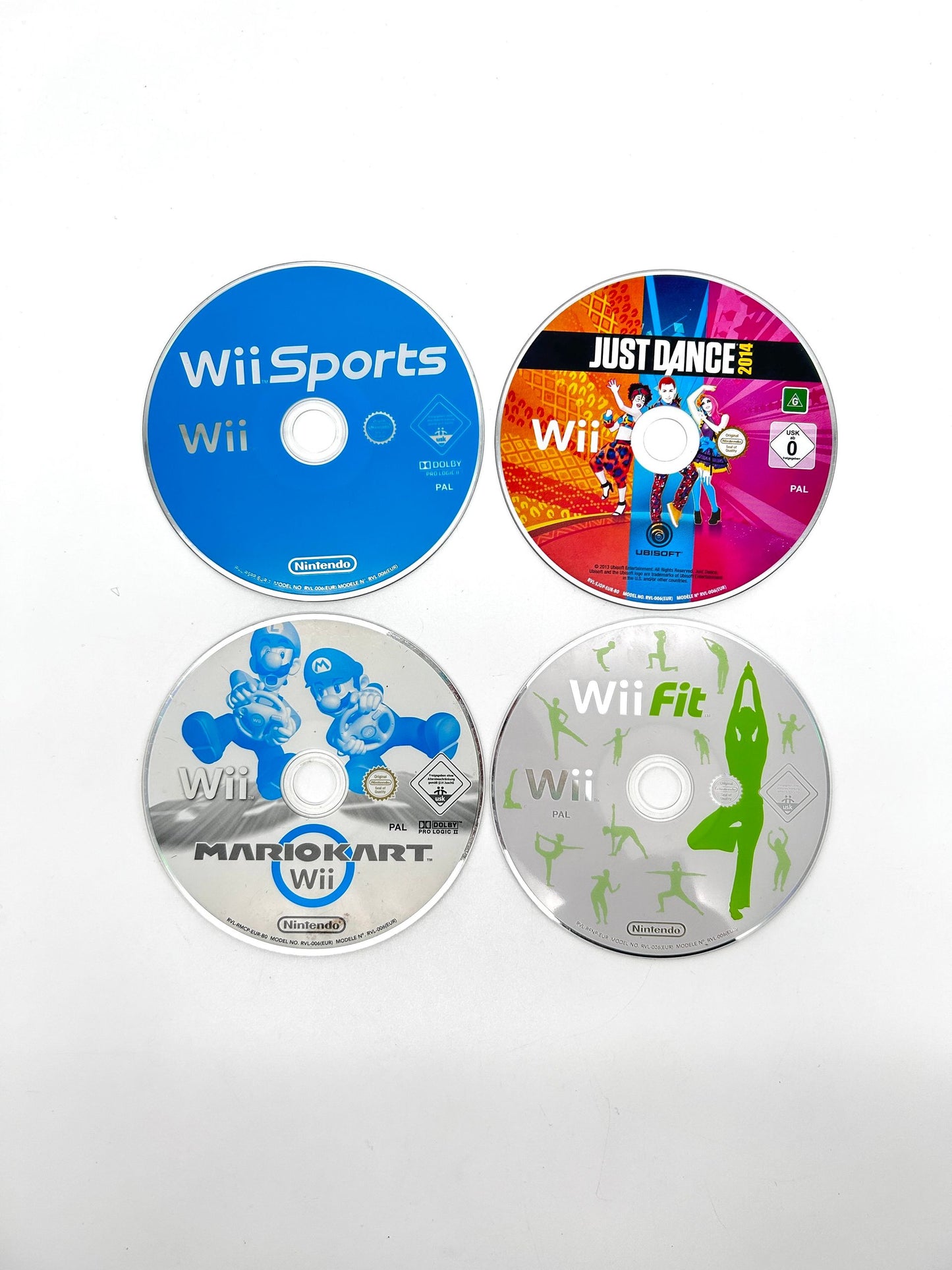 Nintendo Wii RVL-101 Žaidimų Konsolės Baltas Rinkinys