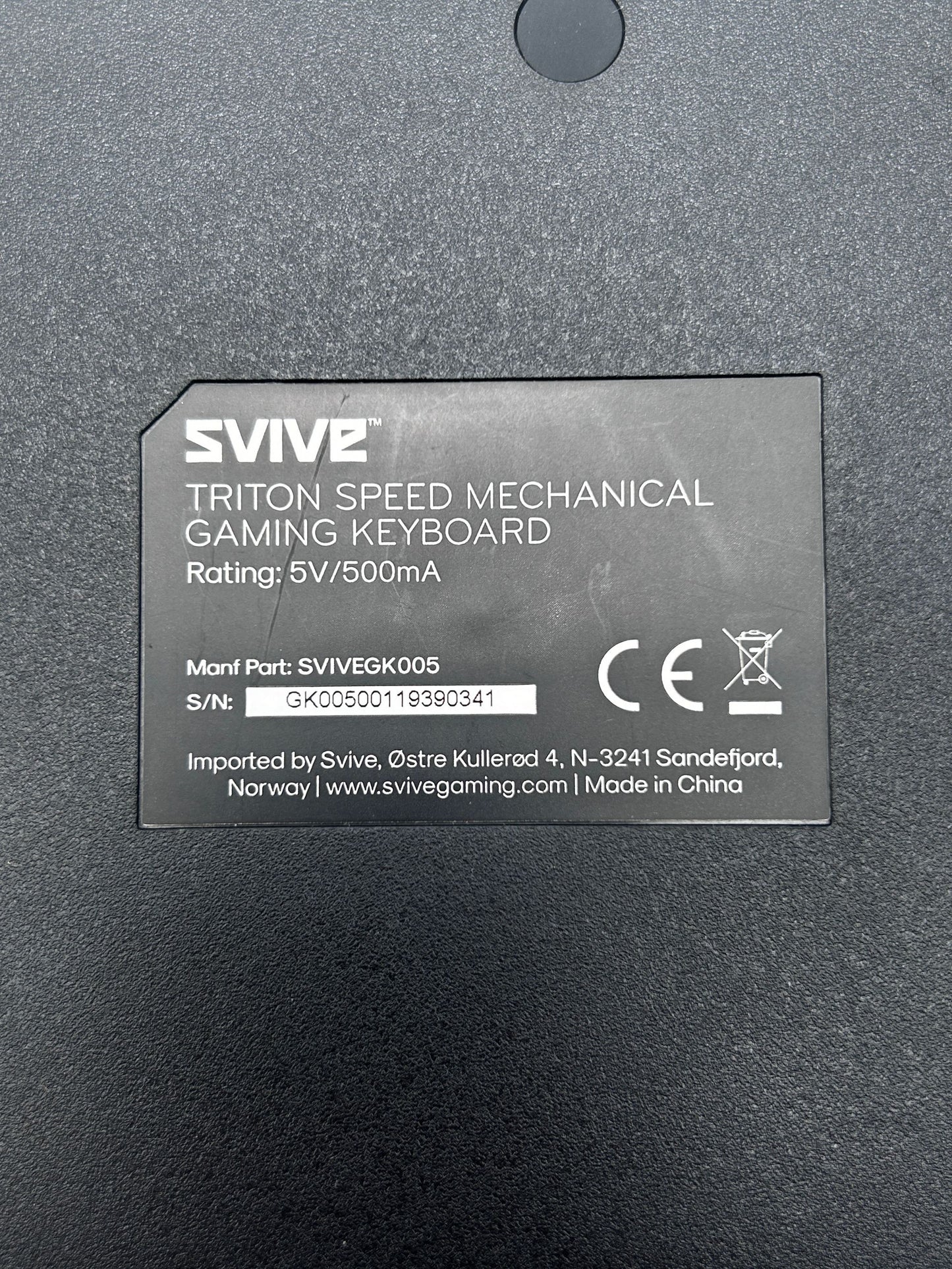 SVIVE Triton Speed Mechanical Laidinė Gaming Žaidimų Klaviatūra