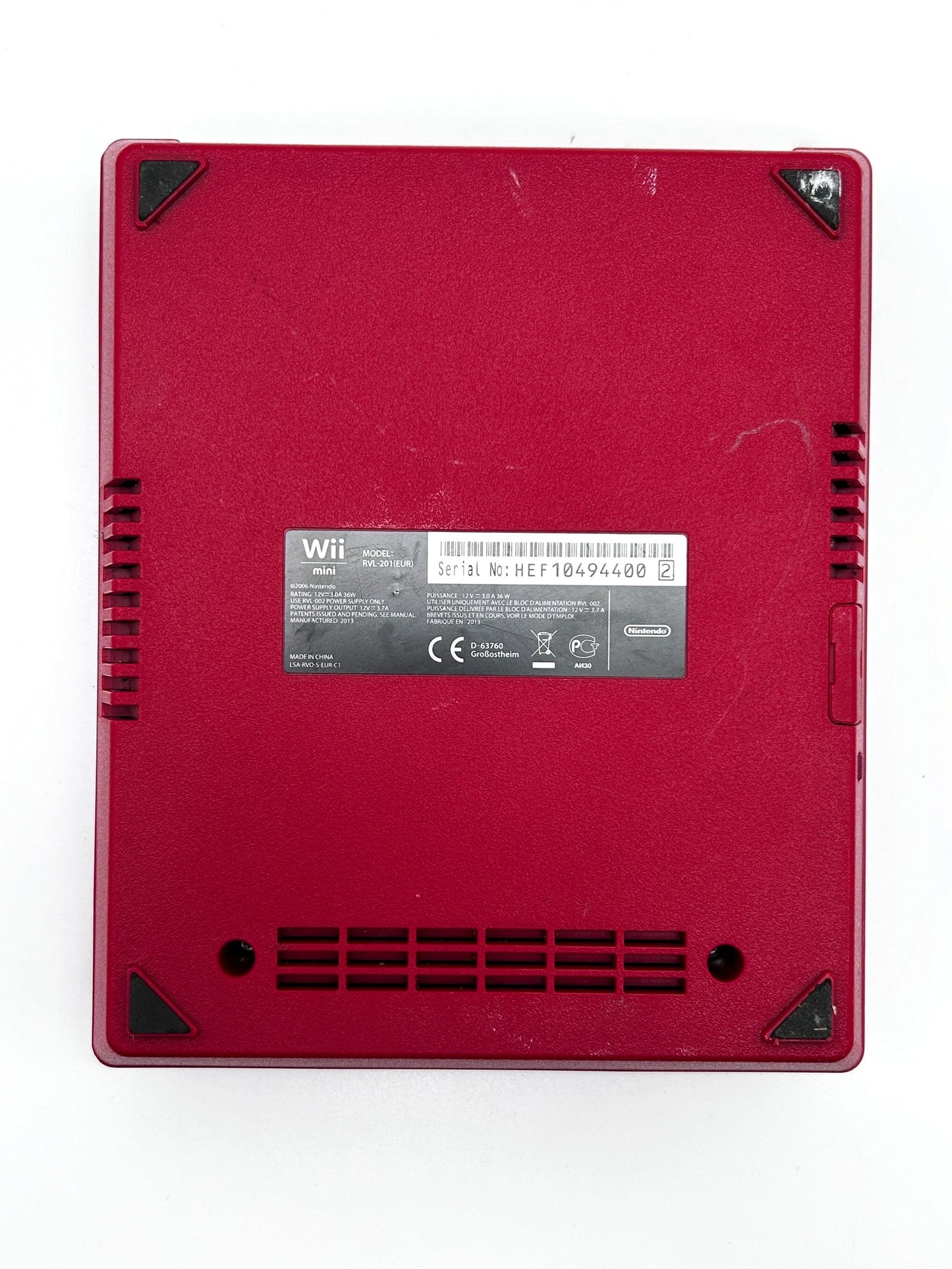 Nintendo Wii Mini RVL-201 (EUR) Žaidimų Konsolės Raudonas Rinkinys
