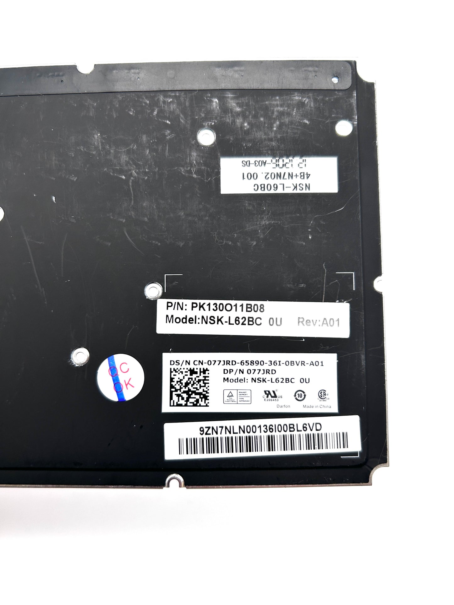 Dell XPS L421X L521X Klaviatūra QWERTY UK ENGLISH (su apšvietimu) 077JRD