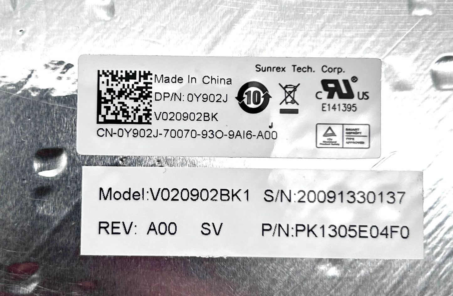 Dell Vostro 1310 1320 Slovenian Klaviatūra QWERTZ (be apšvietimo) 0Y902J Y902J