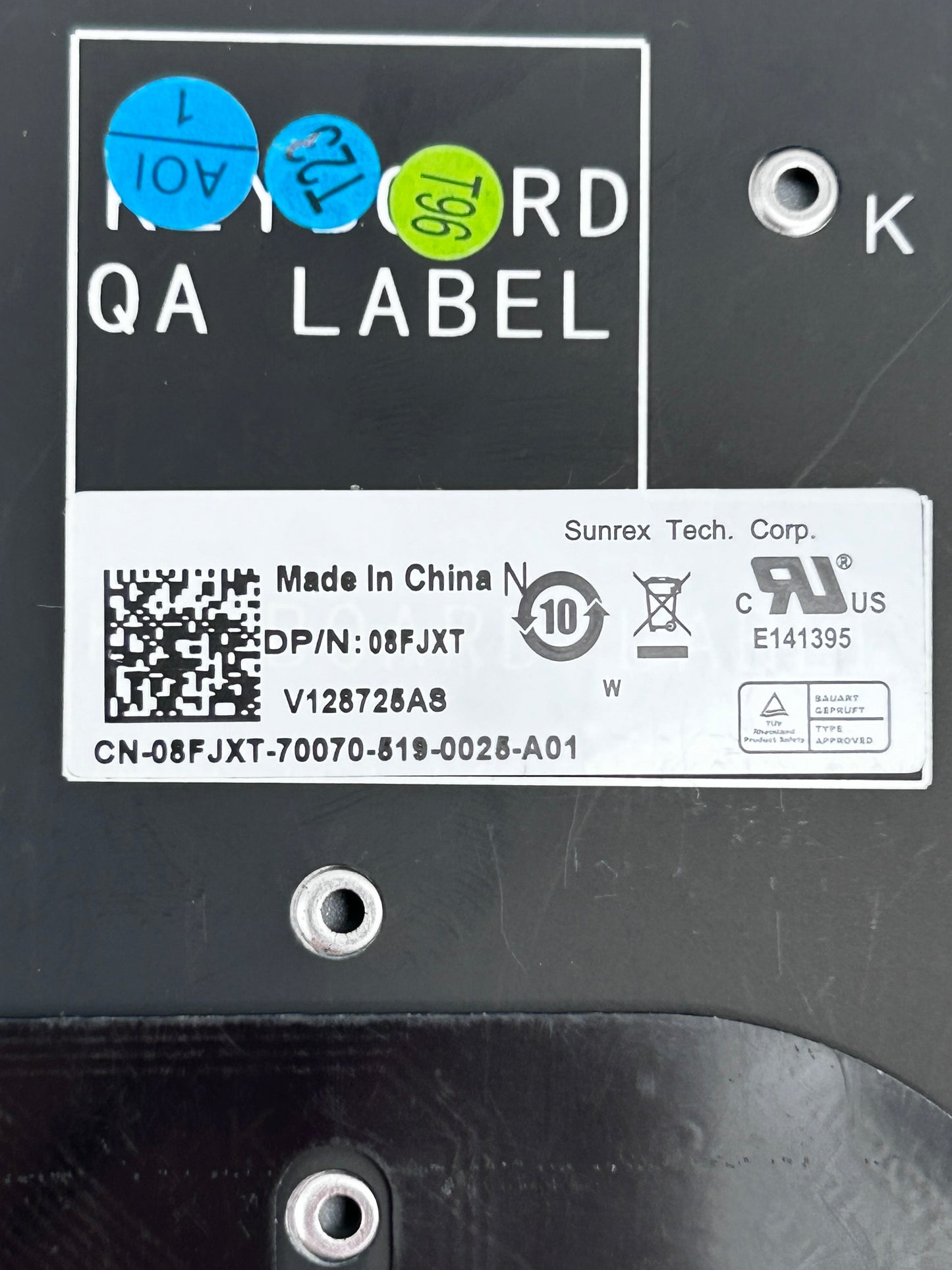 Dell XPS L421X L521X Klaviatūra QWERTY Rusiška (su apšvietimu) 08FJXT 8FJXT