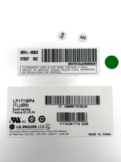 17'' LG Philips LCD Ekranas HD (1440x900) 30-pin LP171WP4(TL)(B3)