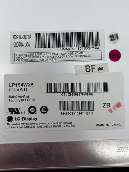 15.4'' LG E500 LCD Display Ekranas (1280x800) 30-pin LP154WX5(TL)(A1)