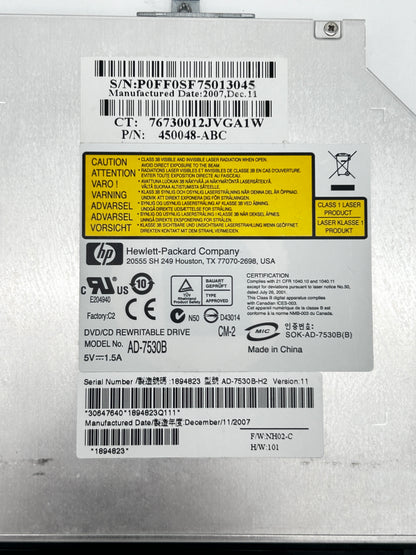 HP Compaq Precario C700 DVD+RW Optical Drive Optinis Įrenginys 450048-ABC AD-7530B