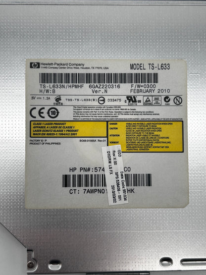 HP Compaq 610 615 DVD+RW Optical Drive Diskas TS-L633 538406-001