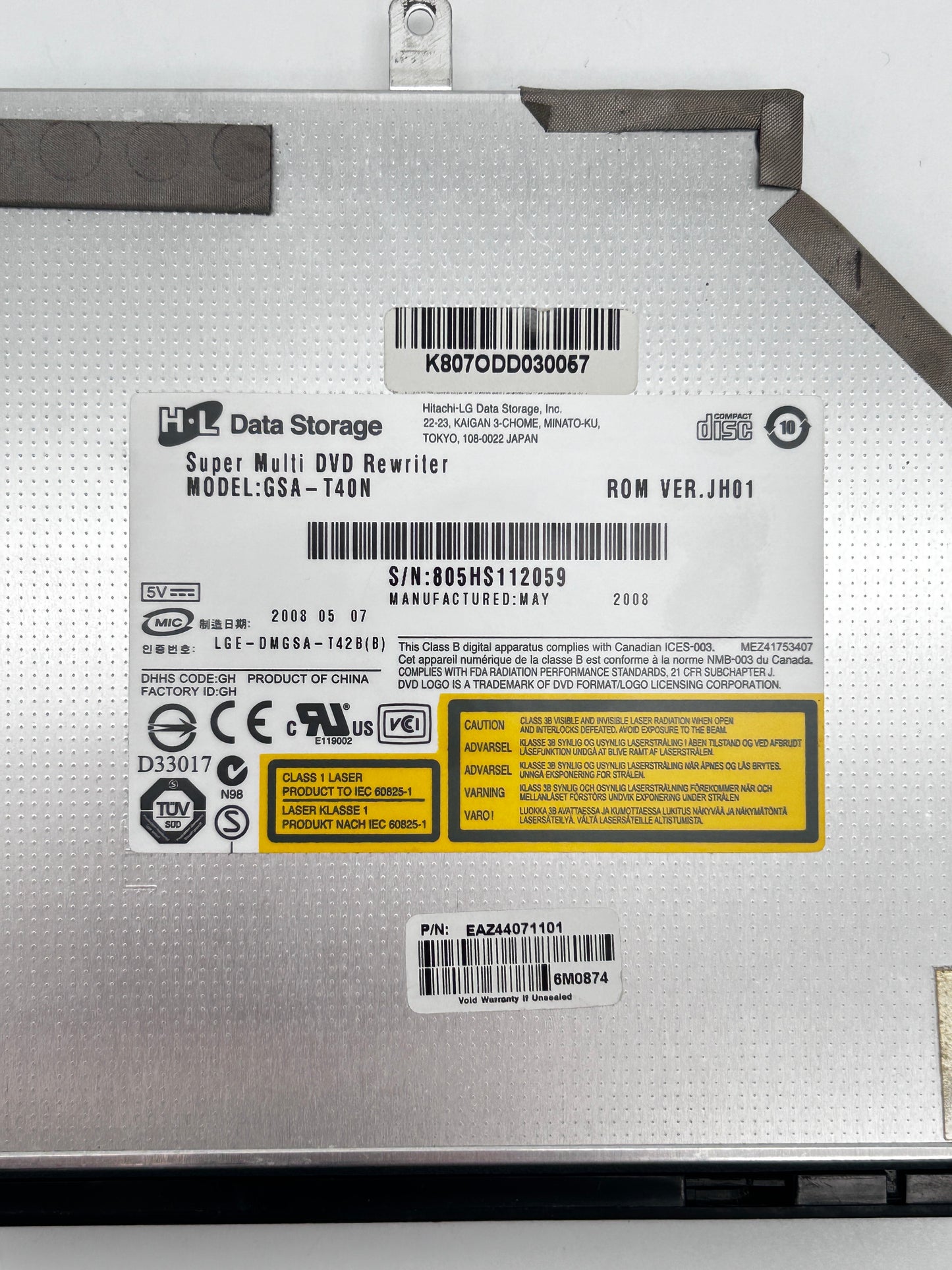 Multi DVD-ROM CD-RW Optical Drive Rewritable GSA-T40N EAZ44071101
