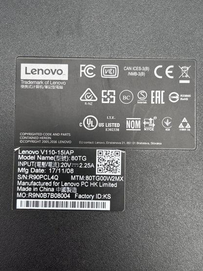 Lenovo V110-15IAP 15.6'' Intel Win10 Pro 120GB SSD / 4GB RAM