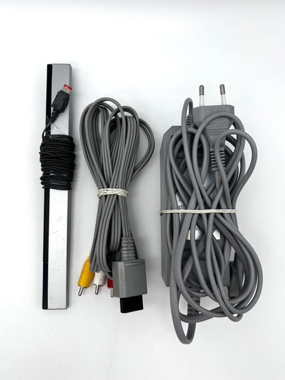 (+10 žaidimų) Nintendo Wii RVL-001 Žaidimų Konsolės Rinkinys Dviems
