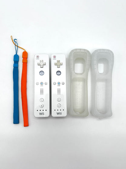 (+10 žaidimų) Nintendo Wii RVL-001 Žaidimų Konsolės Rinkinys Dviems