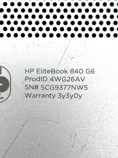 HP EliteBook 840 G6 Intel i5-8265U / 8GB RAM / 256GB SSD Nešiojamasis Kompiuteris