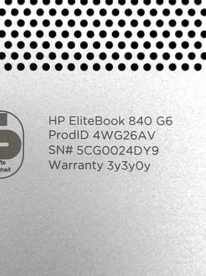 HP EliteBook 840 G6 Intel i5-8265U / 8GB RAM / 256GB SSD Nešiojamasis Kompiuteris