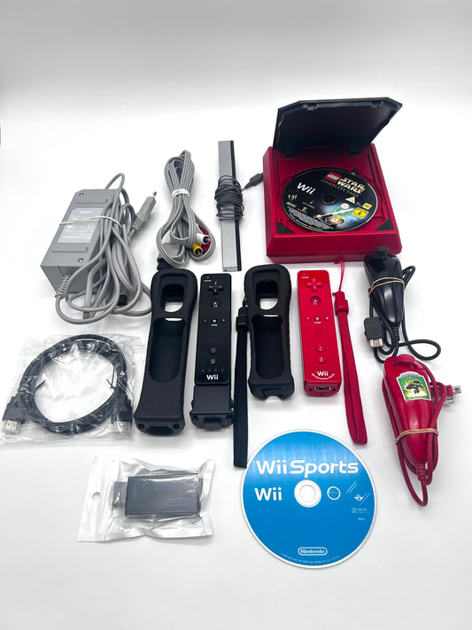 Nintendo Wii Mini RVL-201 (EUR) Žaidimų Konsolės Raudonas Rinkinys