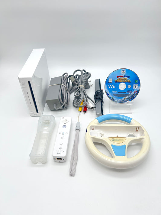 Nintendo Wii RVL-001 Žaidimų Konsolės Baltas Rinkinys