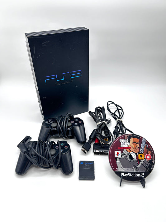 Sony PlayStation 2 Fat PS2 SCPH-39004 Žaidimų Konsolės Rinkinys Dviems