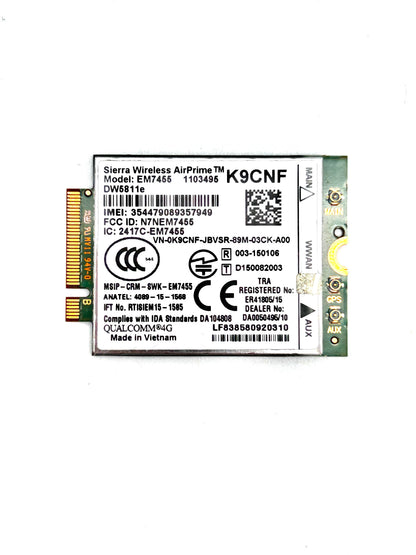 Dell Latitude 5290 4G LTE WWAN Sierra Wireless AirPrime™ EM7455 (0K9CNF / DW5811e)