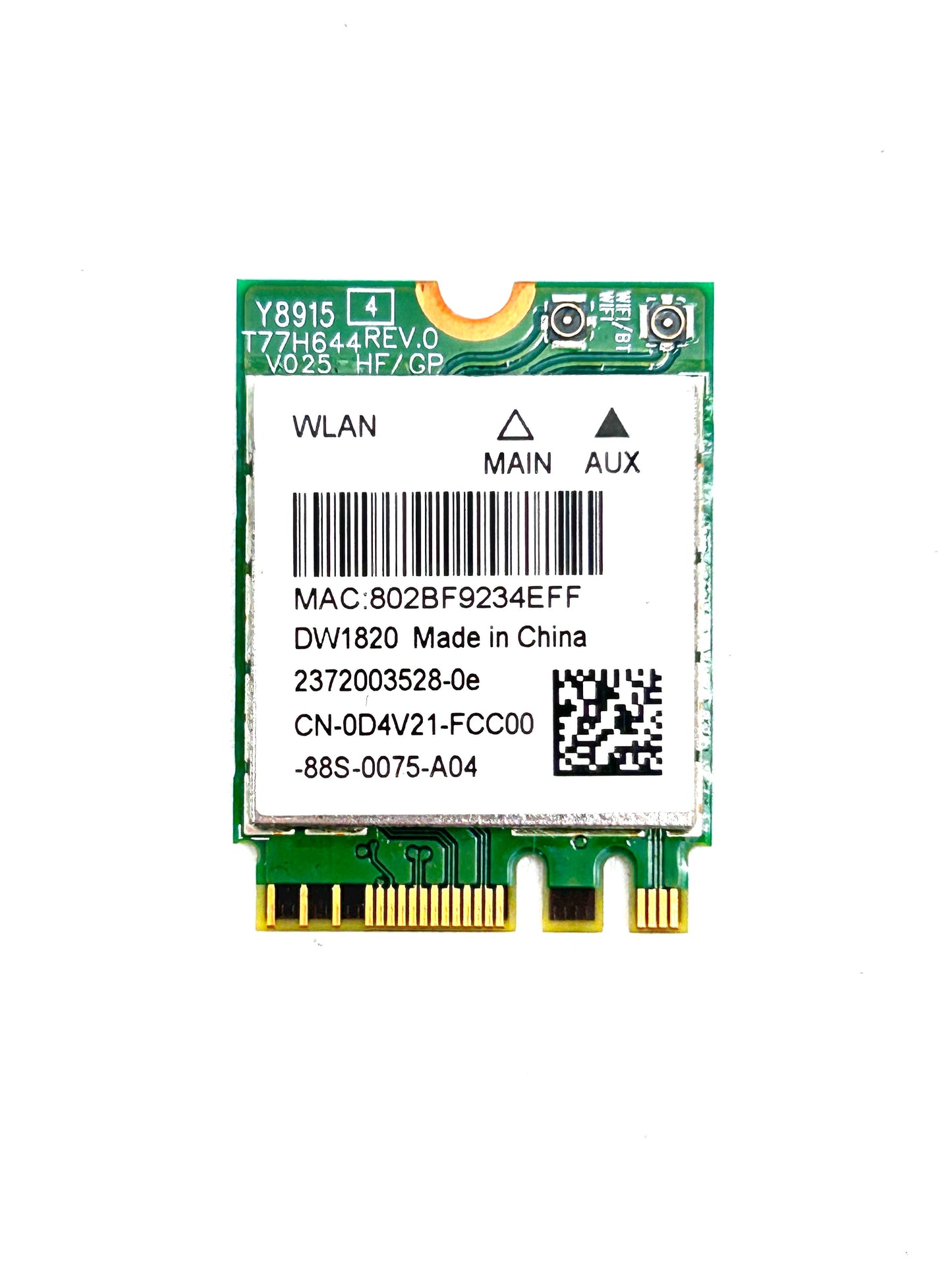 Qualcomm Atheros QCNFA344A 0D4V21 DW1820 WiFi Wireless Tinklo Plokštė Skirta Dell Kompiuteriams
