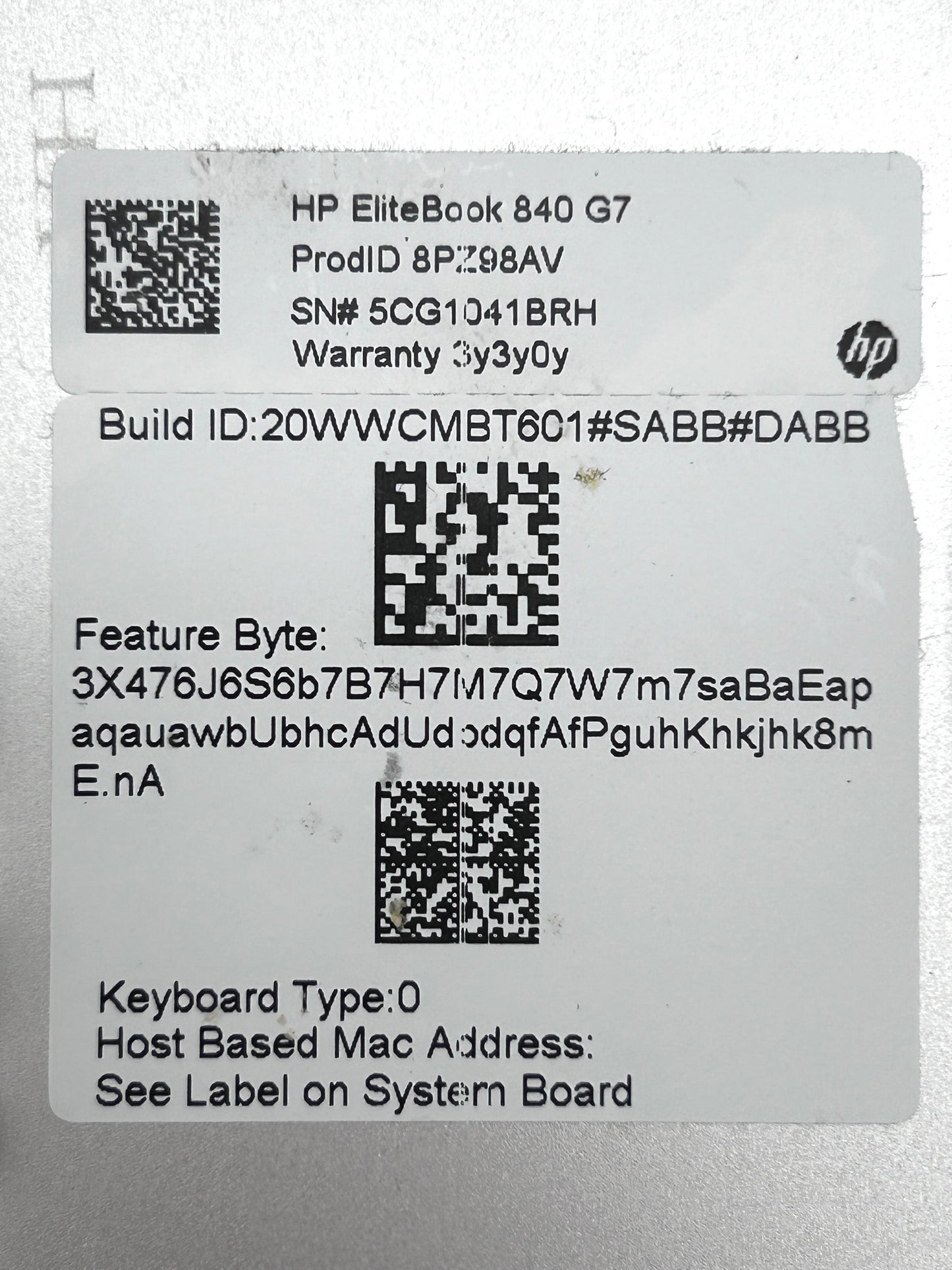 HP EliteBook 840 G7 Apatinis Korpuso Dangtis Dugnas (Lower Bottom Base) 6070B1707601 M07095-001
