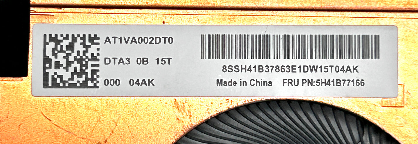 Lenovo ThinkPad T14 P14s Gen 2 5-Pin 5V Aušintuvas ir Radiatorius (CPU Cooling Fan & Heatsinik) 5H41B77166