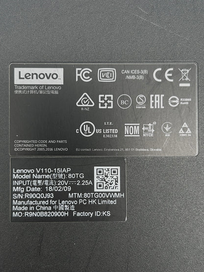 Lenovo V110-15IAP Apatinis Korpuso Dangtis Dugnas (Lower Bottom Base) 5CB0M44667 460.08B01.0004