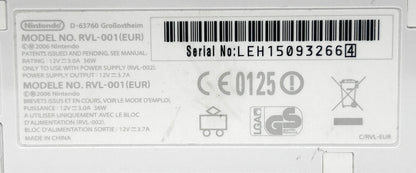 Nintendo Wii RVL-001 Retro Balta Žaidimų Konsolė