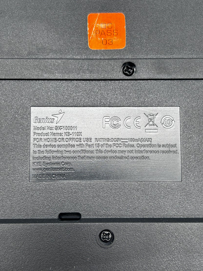 Genius GK-100011 Membraninė USB Laidinė Klaviatūra