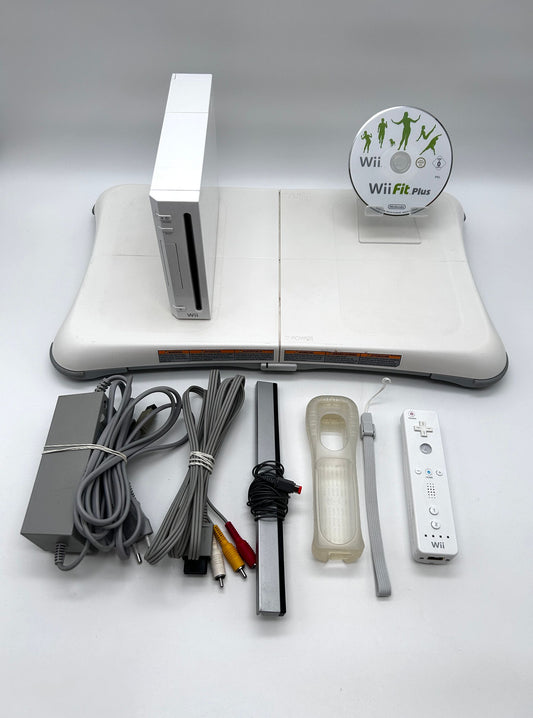 Nintendo Wii RVL-001 Žaidimų Konsolės Baltas Rinkinys