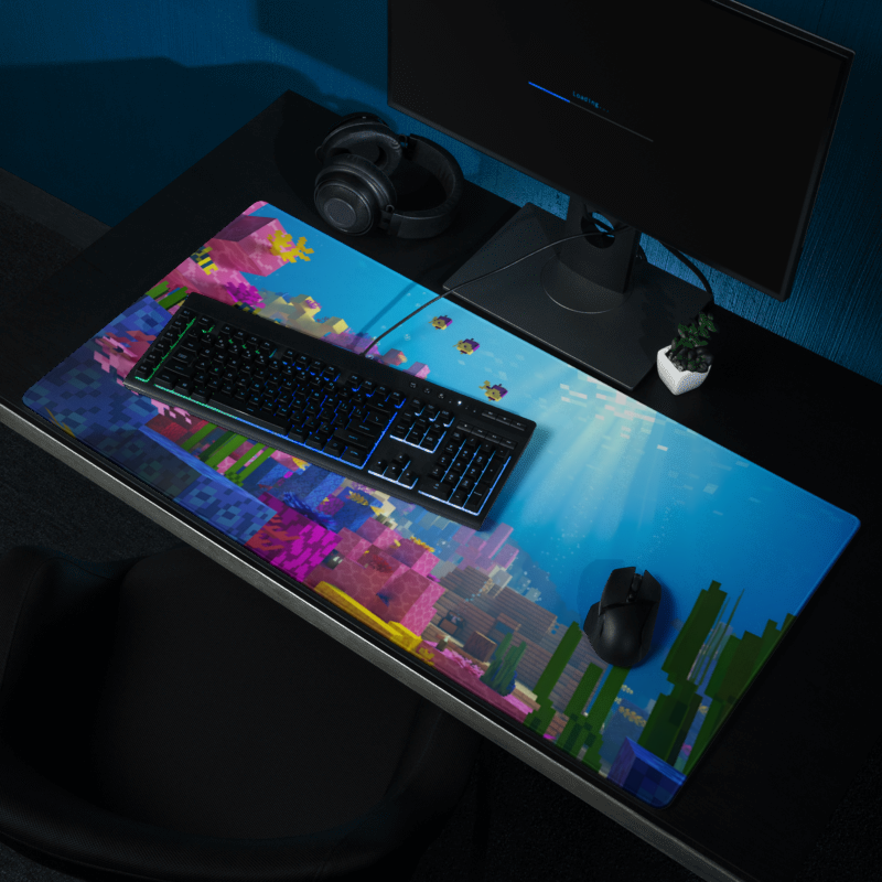 Minecraft ,,Coral Depths'' Žaidimų Kilimėlis Mousepad