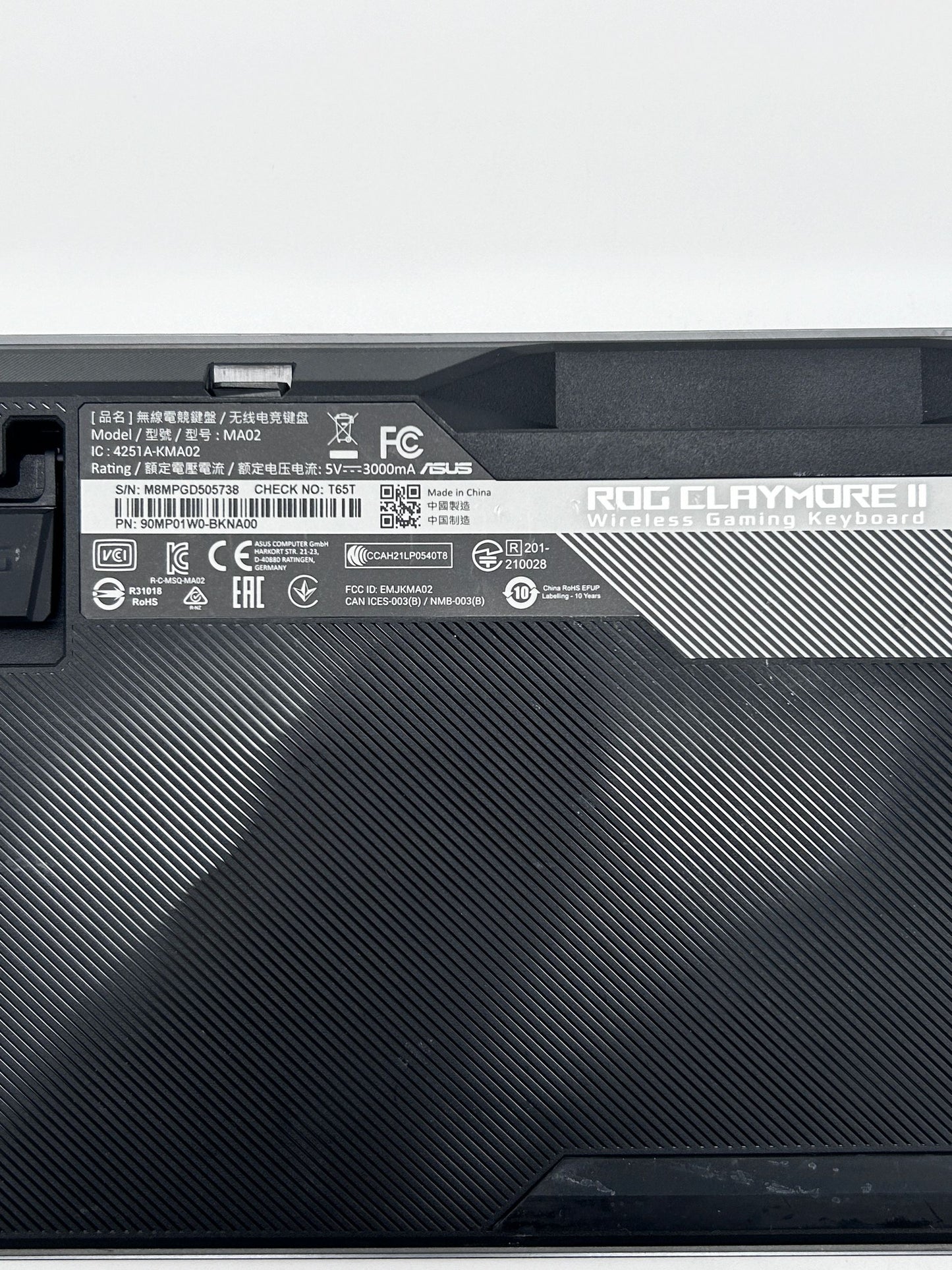 Originali Asus Rog Claymore II 2 Wireless Gaming Šviečianti Mechaninė Žaidimų Klaviatūra