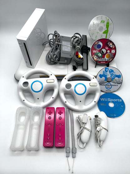 Nintendo Wii RVL-101 Žaidimų Konsolės Baltas Rinkinys