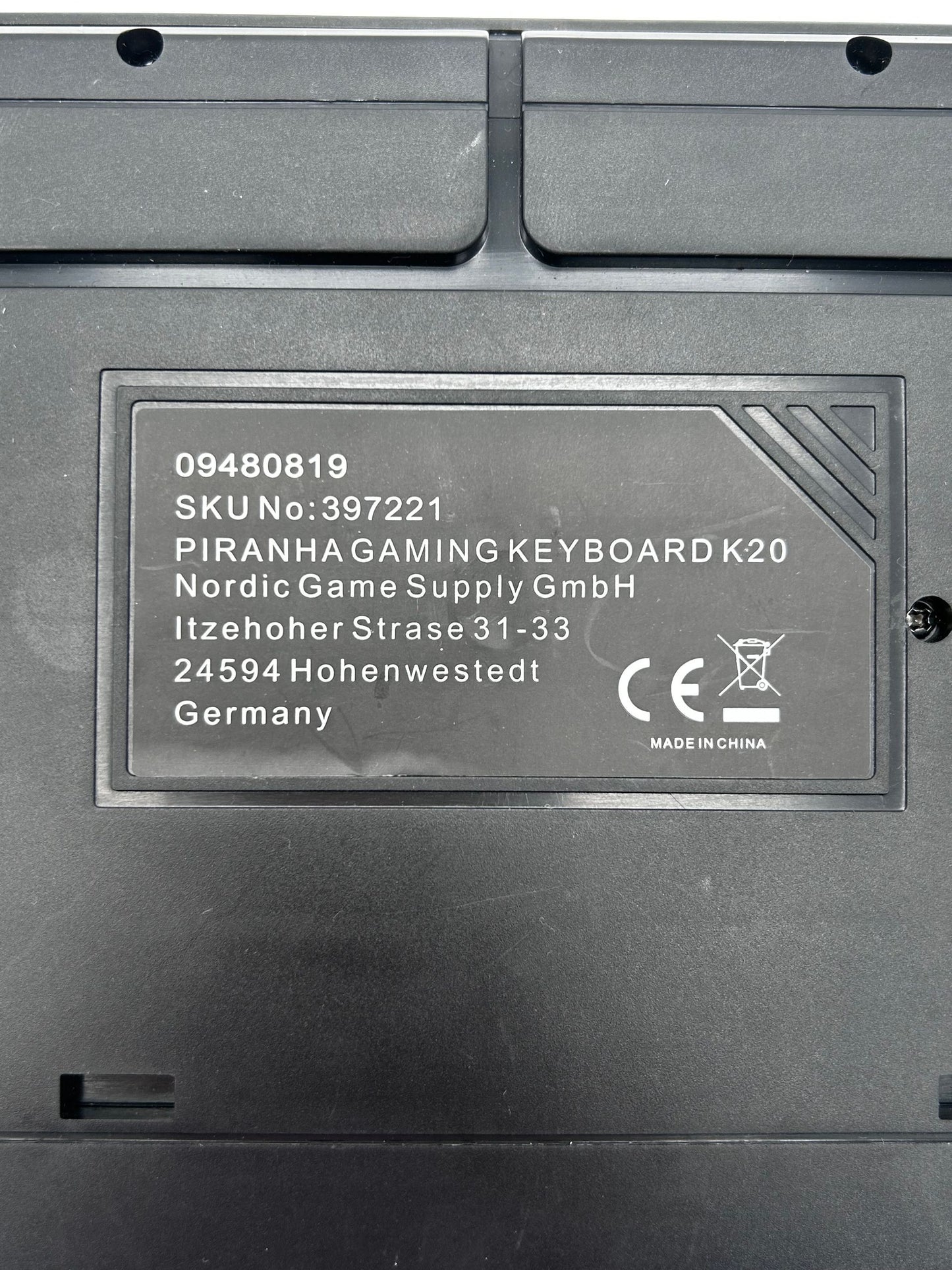Piranha K20 Gaming Membraninė Žaidimų Klaviatūra