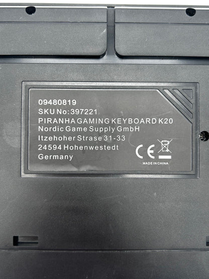 Piranha K20 Gaming Membraninė Žaidimų Klaviatūra