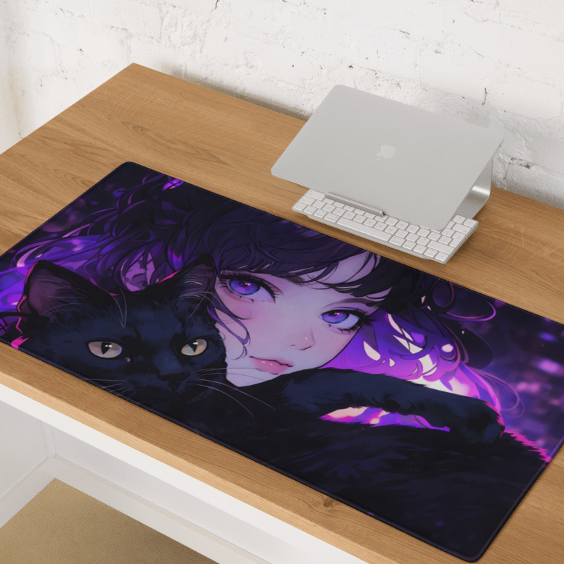 ,,Midnight Cuddle'' Anime Žaidimų Kilimėlis Mousepad