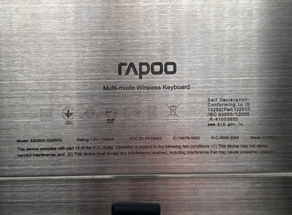 Rapoo Multi Mode 9900M Slim Wireless Darbo / Ofiso Klaviatūra