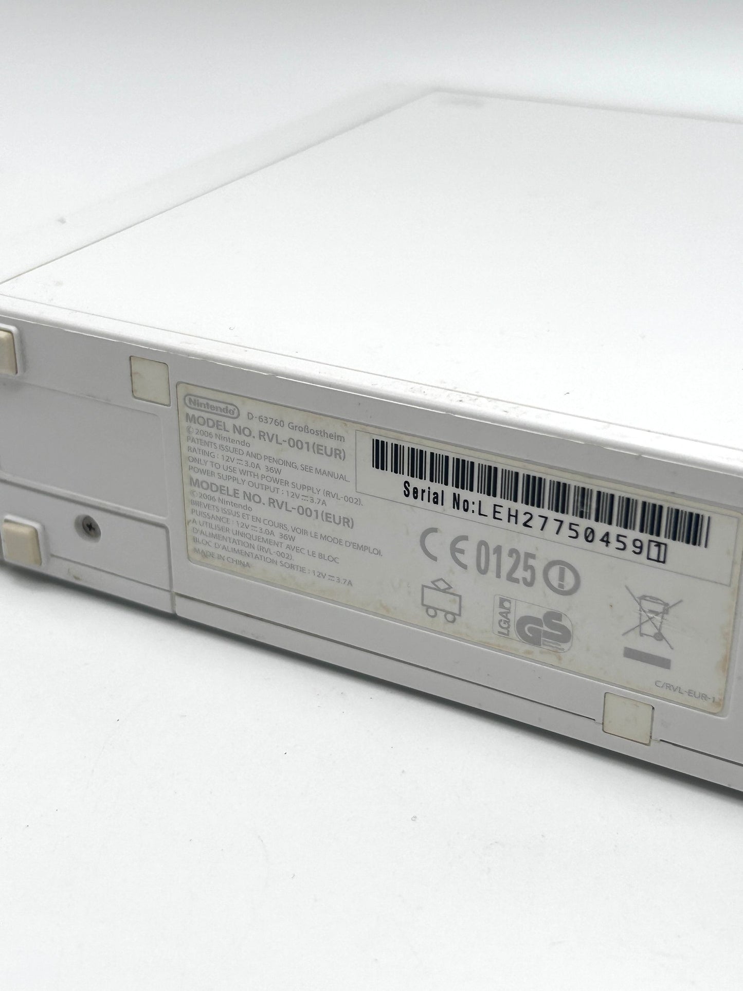 Nintendo Wii RVL-001 Žaidimų Konsolės Baltas Rinkinys