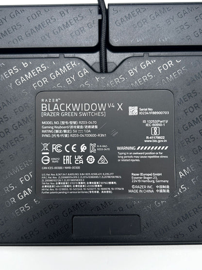 RAZER Blackwidow V4 X (Razer Green Switches) Žaidimų Klaviatūra