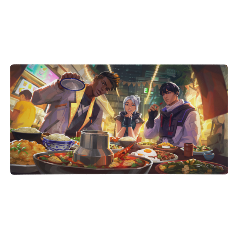 ,,City Dinner'' Valorant Žaidimų Kilimėlis Mousepad