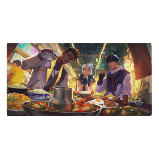 ,,City Dinner'' Valorant Žaidimų Kilimėlis Mousepad